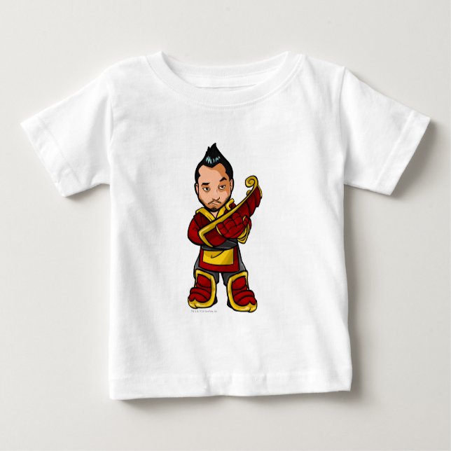 T-shirt Pour Bébé Bancha Ninja Shenkuu Staff Player (Devant)
