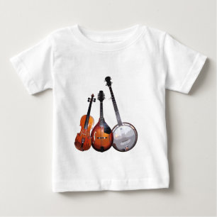 T-shirt Pour Bébé Bande de Bluegrass filtrée
