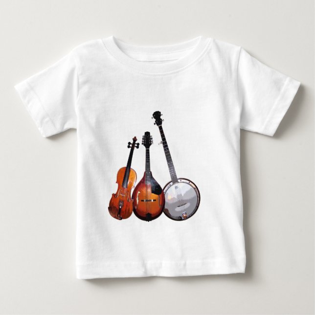 T-shirt Pour Bébé Bande de Bluegrass filtrée (Devant)