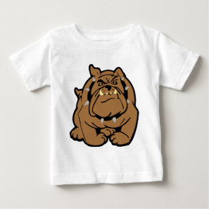 T-shirt Pour Bébé Bande dessinée anglaise de bouledogue