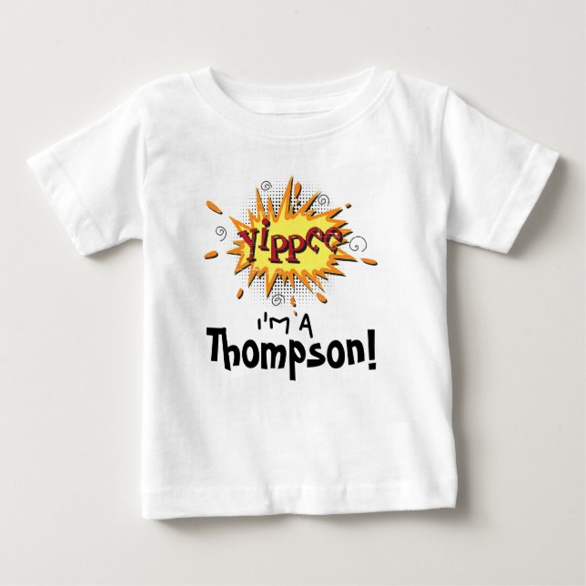 T-shirt Pour Bébé Bande dessinée d'art hourra ! Pièce en t de partie (Devant)