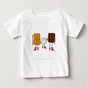 T-shirt Pour Bébé Bande dessinée drôle de caractères de Smores