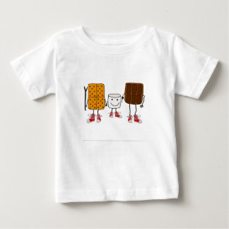 T-shirt Pour Bébé Bande dessinée drôle de caractères de Smores