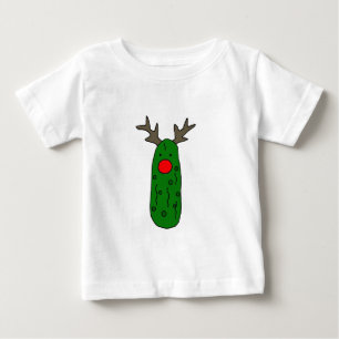 T-shirt Pour Bébé Bande dessinée drôle de renne de Noël de conser