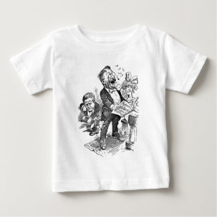 T-shirt Pour Bébé Bande dessinée politique de Theodore Roosevelt