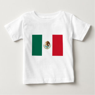 T-shirt Pour Bébé Bandera de México - Drapeau du Mexique - Drapeau d