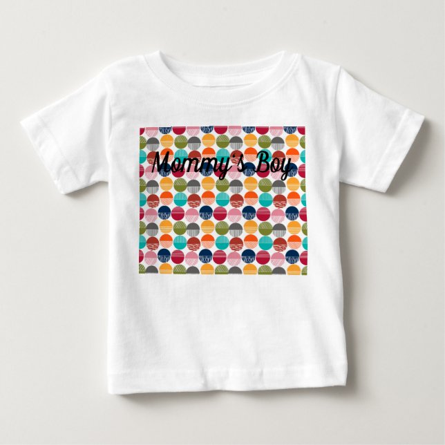 T-shirt Pour Bébé Bandes et solides (Devant)