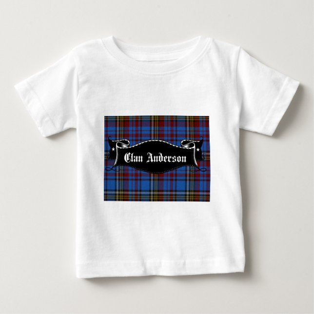 T-shirt Pour Bébé Bannière Clan Anderson (Devant)
