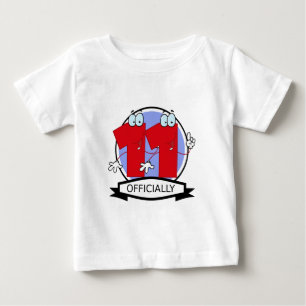 T-shirt Pour Bébé Bannière d'anniversaire officielle 11 ans