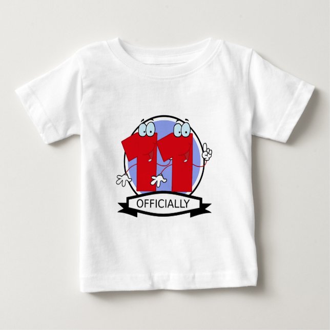 T-shirt Pour Bébé Bannière officielle 11 Anniversaire (Devant)