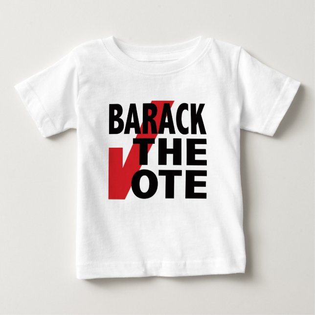 T-shirt Pour Bébé Barack le vote (Devant)