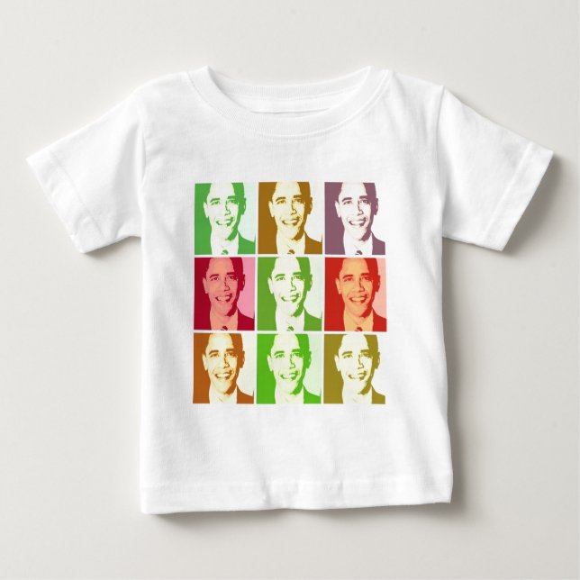 T-shirt Pour Bébé Barack Obama  (Devant)