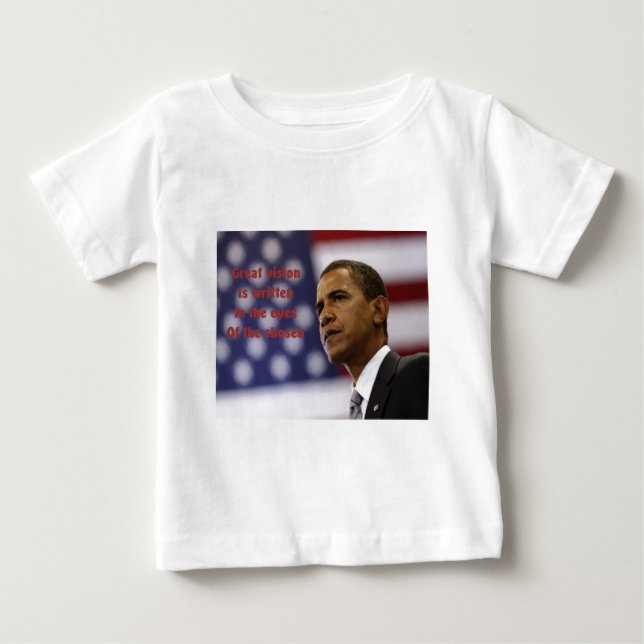 T-shirt Pour Bébé Barack Obama a choisi (Devant)
