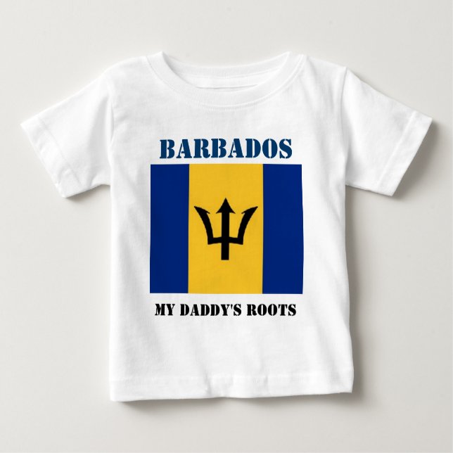 T-shirt Pour Bébé Barbade (Devant)