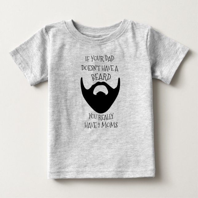 T-SHIRT POUR BÉBÉ BARBE DE PAPA (Devant)