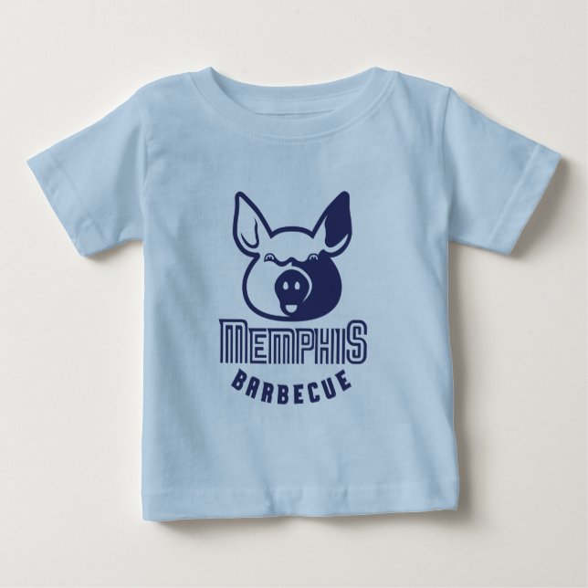 T-shirt Pour Bébé Barbecue de Memphis (Devant)
