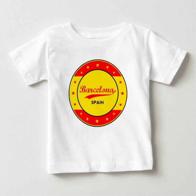 T-shirt Pour Bébé Barcelone (Devant)