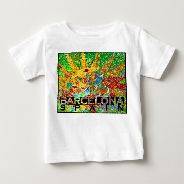 T-shirt Pour Bébé Barcelone (Devant)