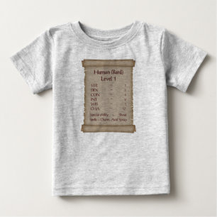 T-shirt Pour Bébé Barde du niveau humain 1