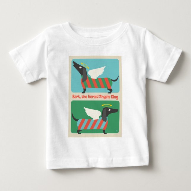 T-shirt Pour Bébé Bark, Le Herald Angels Chante (Devant)