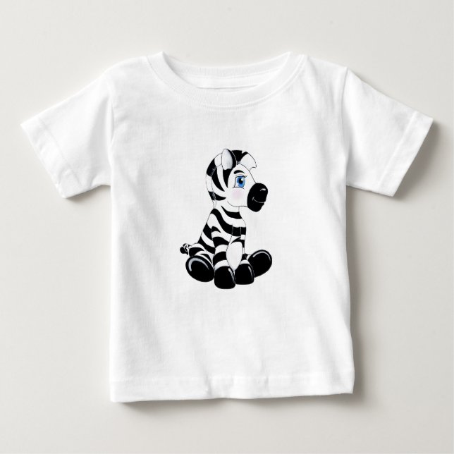 T-shirt Pour Bébé Barre le zèbre de bébé (Devant)