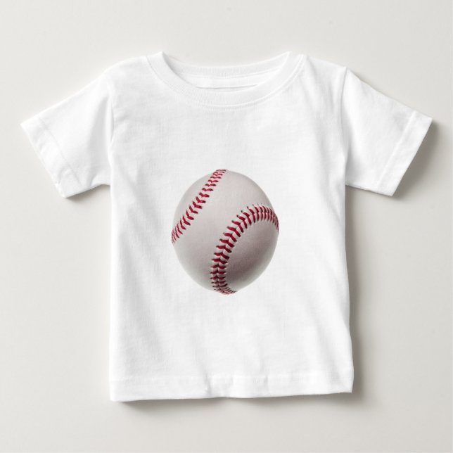 T-shirt Pour Bébé Base-ball - customisé (Devant)