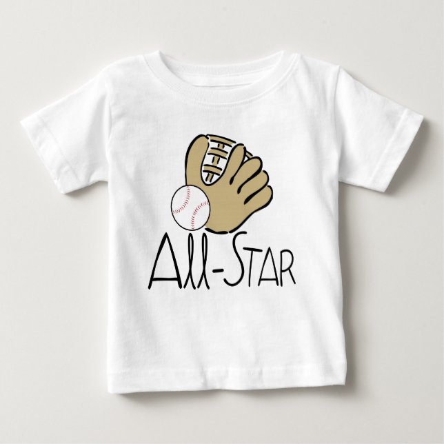 T-shirt Pour Bébé Base-ball d'All Star (Devant)