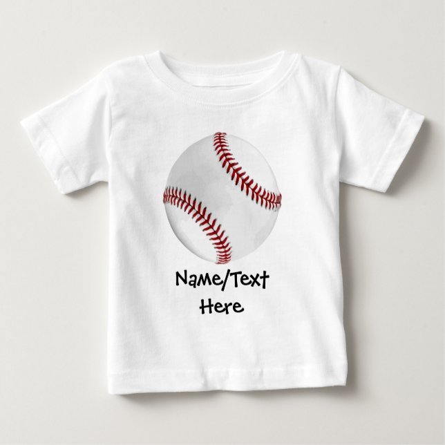 T-shirt Pour Bébé Baseball personnalisé sur Garçons verts (Devant)