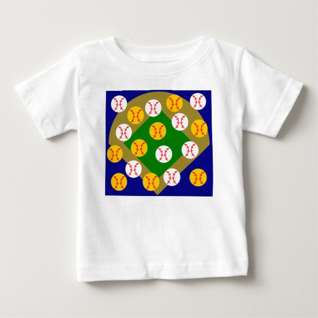 T-shirt Pour Bébé Baseball/Softball (Devant)