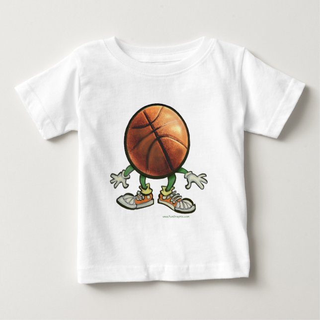T-shirt Pour Bébé Basket (Devant)