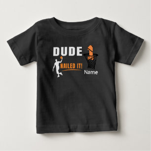 T-shirt Pour Bébé Basketball 1er anniversaire avec numéro en mini-ce