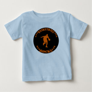T-SHIRT POUR BÉBÉ BASKETBALL ROCKS !