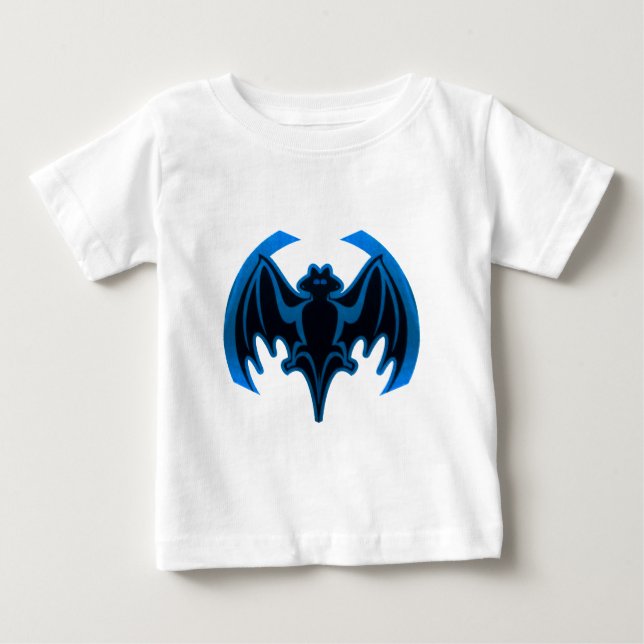 T-shirt Pour Bébé Bat Bleu Le MUSÉE Zazzle Cadeaux (Devant)