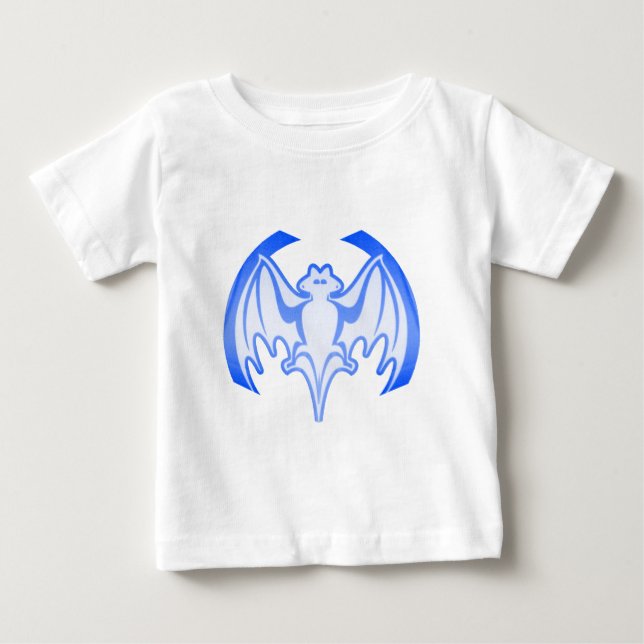 T-shirt Pour Bébé Bat Blue Inv Le MUSÉE Zazzle Cadeaux (Devant)