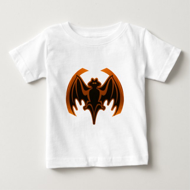 T-shirt Pour Bébé Bat Orange Le MUSÉE Zazzle Cadfts (Devant)