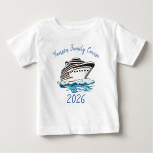 T-shirt Pour Bébé Bateau de croisière personnalisé