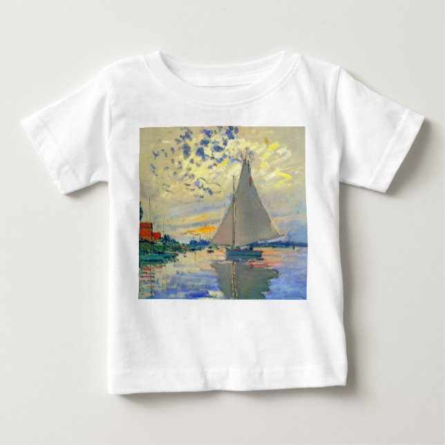 T-shirt Pour Bébé Bateau Monet au Petit-Gennevilliers (Devant)