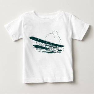 T-shirt Pour Bébé Bateau volant vintage