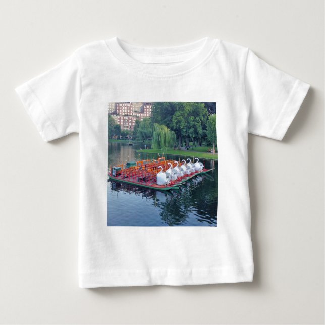 T-shirt Pour Bébé Bateaux Boston Swan (Devant)
