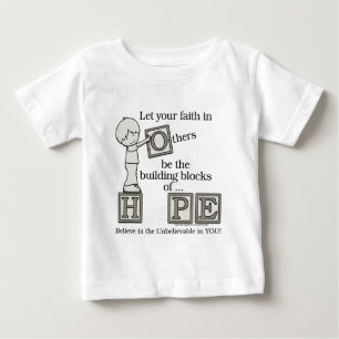 T-shirt Pour Bébé Bâtir des blocs d'espoir