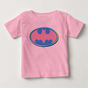 T-shirt Pour Bébé Batman   Logo Pink Polka Dot