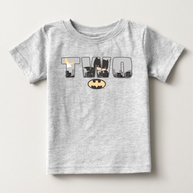 T-shirt Pour Bébé Batman | T-shirt bébé deuxième anniversaire (Devant)