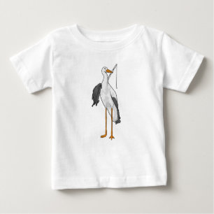 T-shirt Pour Bébé Batterie de pêche à la cigogne