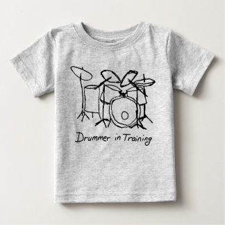 T-shirt Pour Bébé Batteur dans la formation