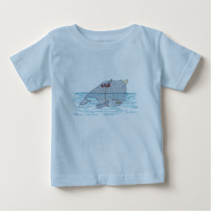 T-shirt Pour Bébé Battle Horn-Whale
