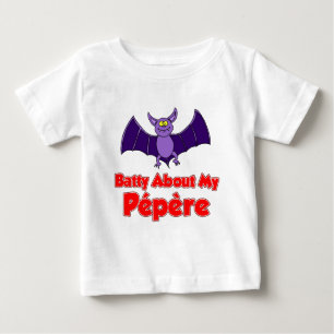 T-shirt Pour Bébé Batty à propos de mon Pepere