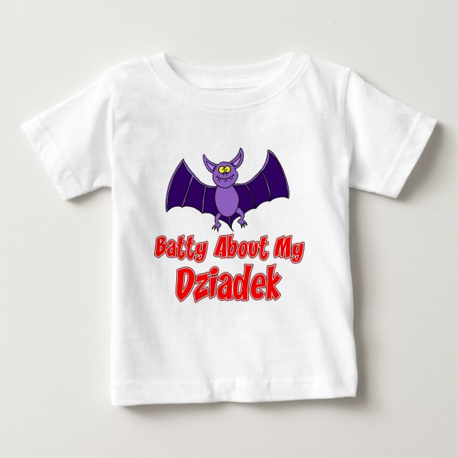T-shirt Pour Bébé Batty À propos de My Dziadek (Devant)