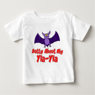 T-shirt Pour Bébé Batty Sur Mon Yia-Yia