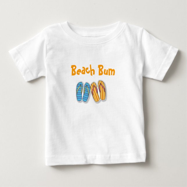 T-shirt Pour Bébé Beach Bum (Devant)