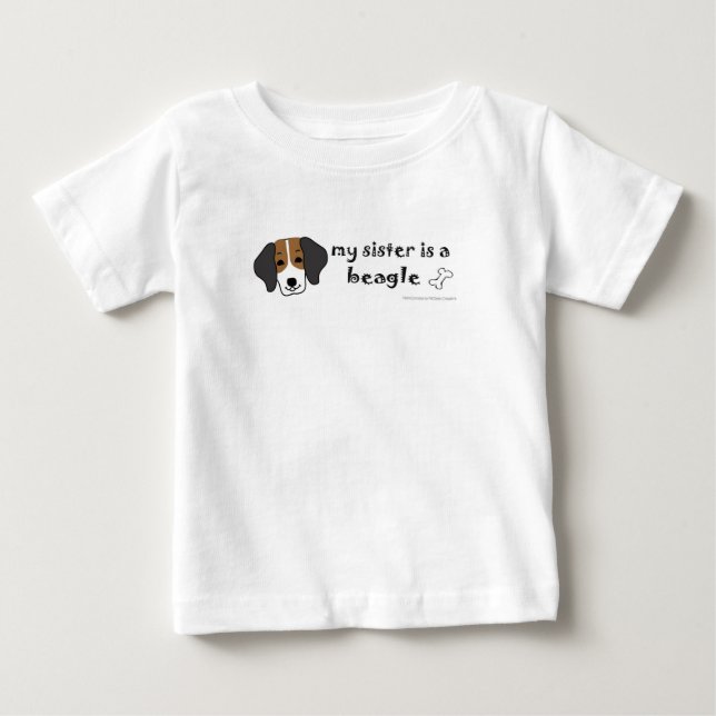 T-shirt Pour Bébé beagle (Devant)